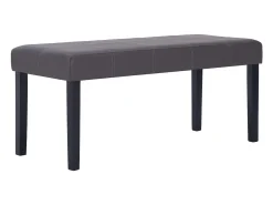 281309 Banco 106 cm Piel Sintética Gris