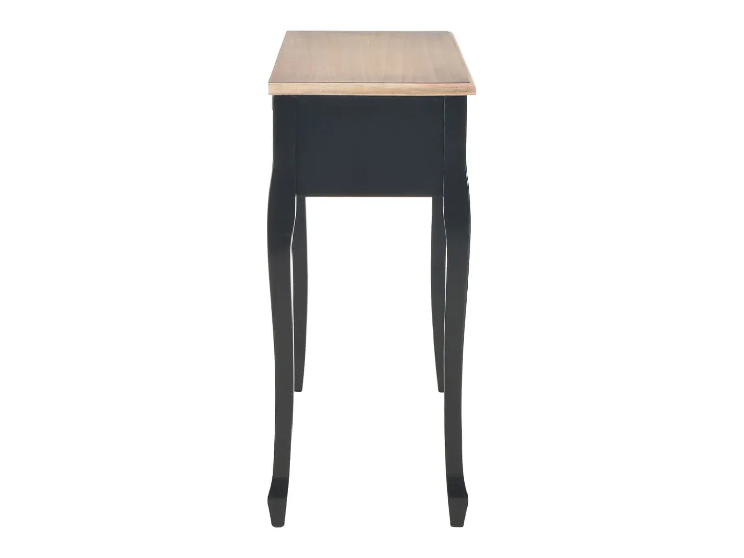 280046 Dressing Console Table with 3 Drawers Black