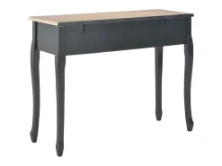 280046 Dressing Console Table with 3 Drawers Black