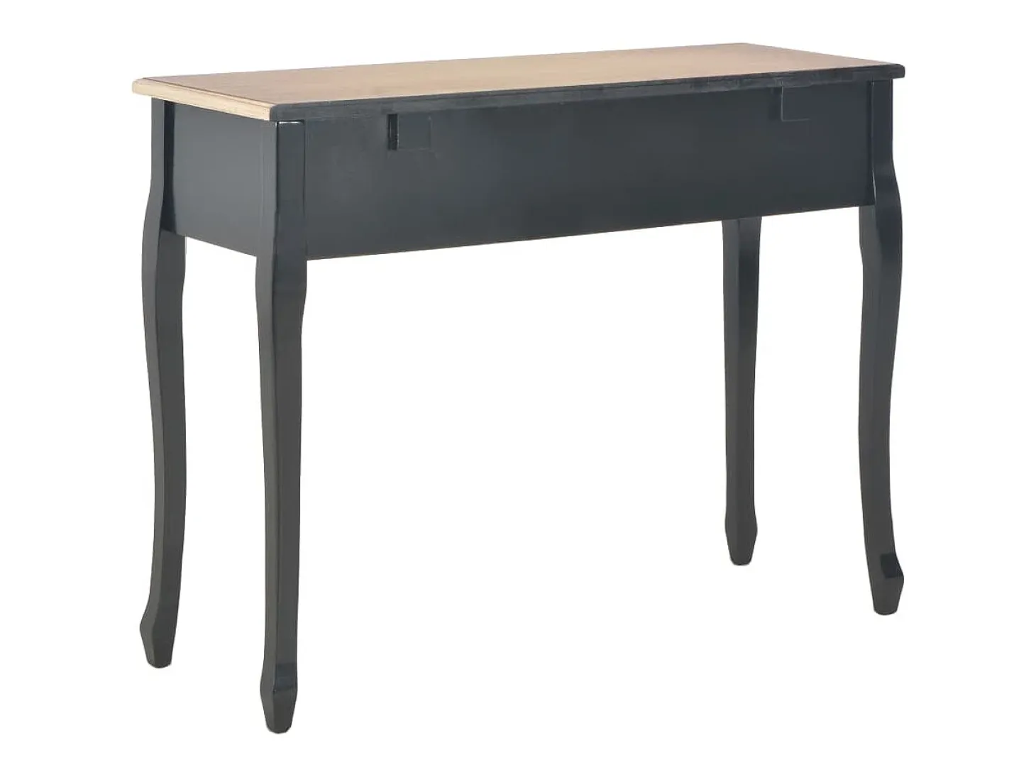 280046 Dressing Console Table with 3 Drawers Black