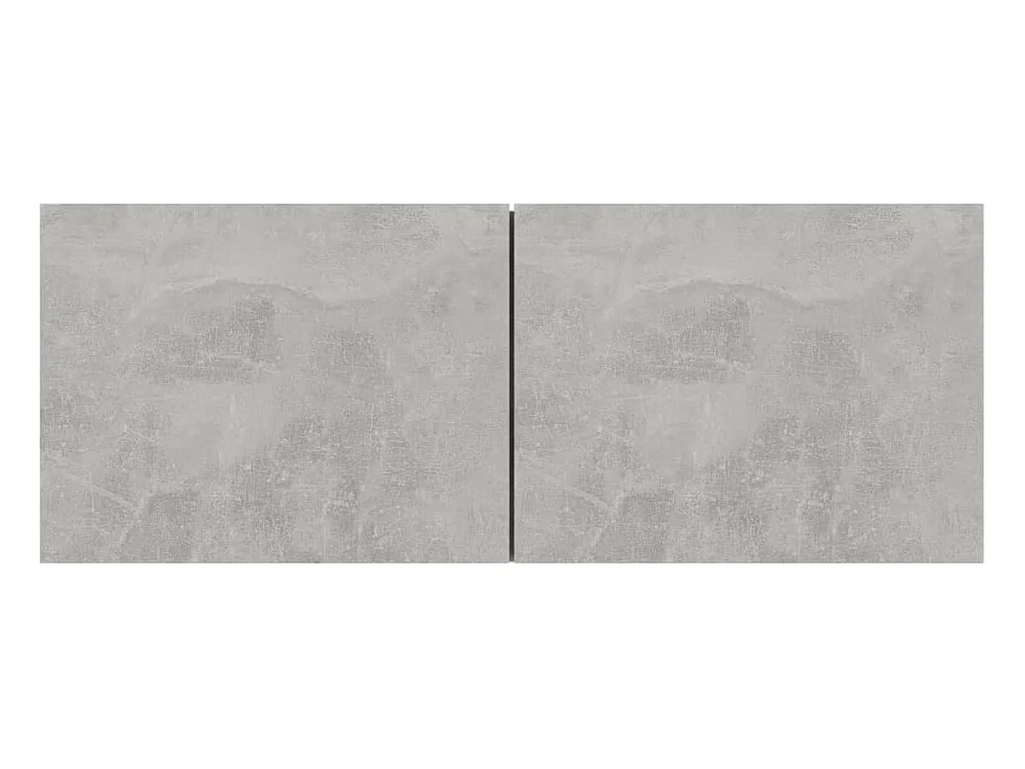 3 pzas Muebles TV madera ingeniería gris hormigón YOE35509