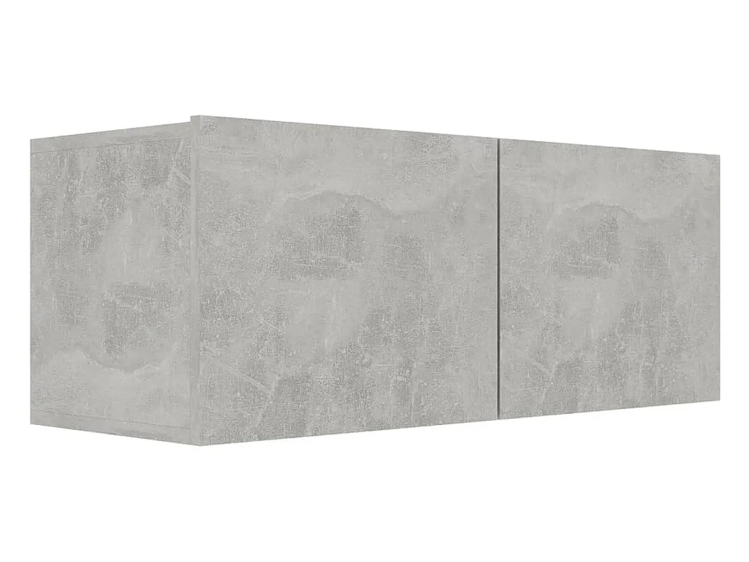3 pzas Muebles TV madera ingeniería gris hormigón YOE35509