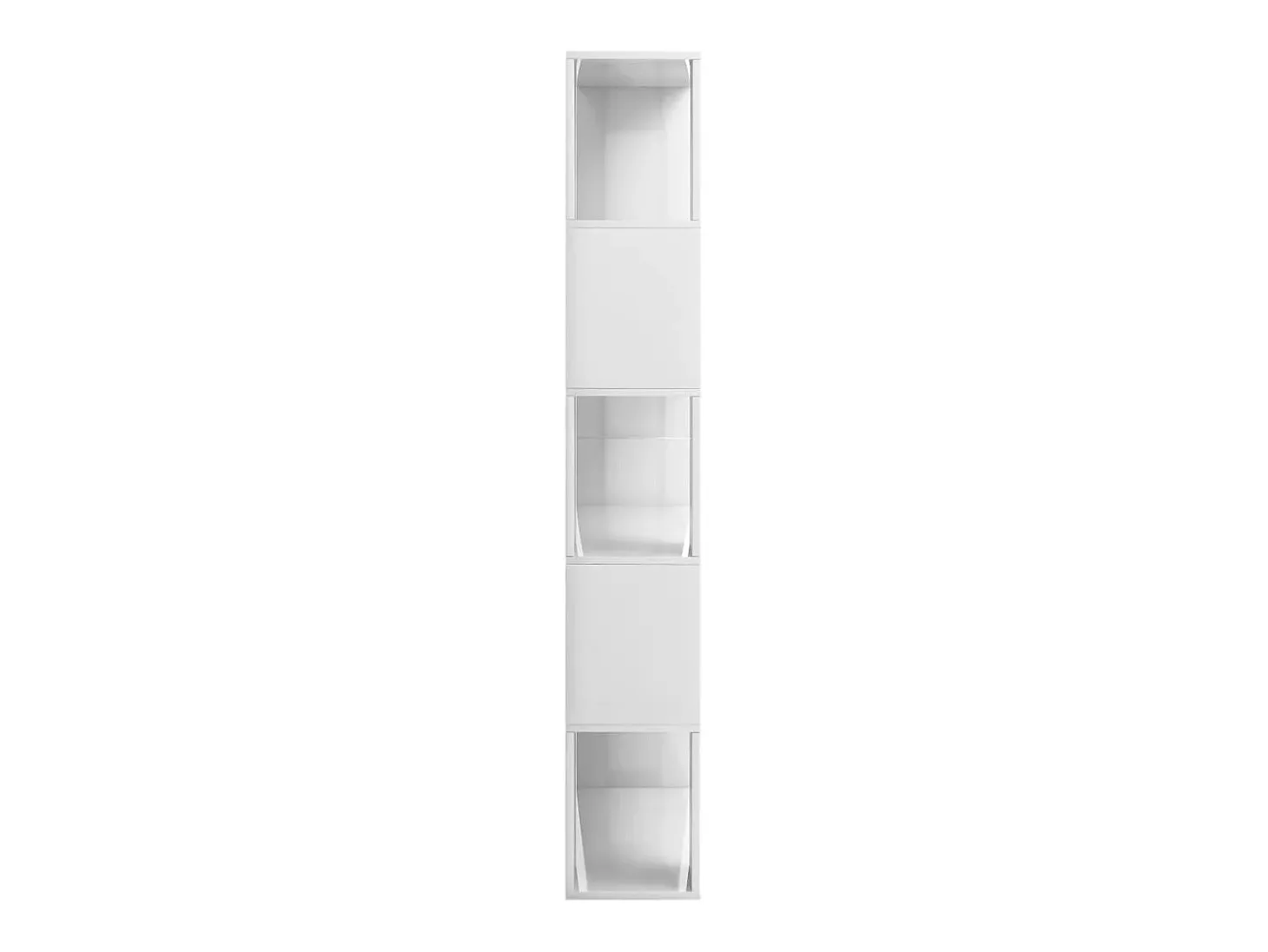 Adrik Estantería/divisor de espacios blanco brillante 80x24x159 cm