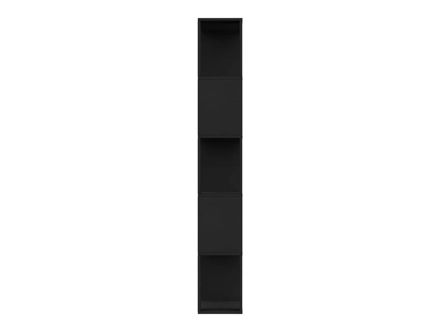 Adrik Estantería/divisor madera contrachapada negro 80x24x159 cm