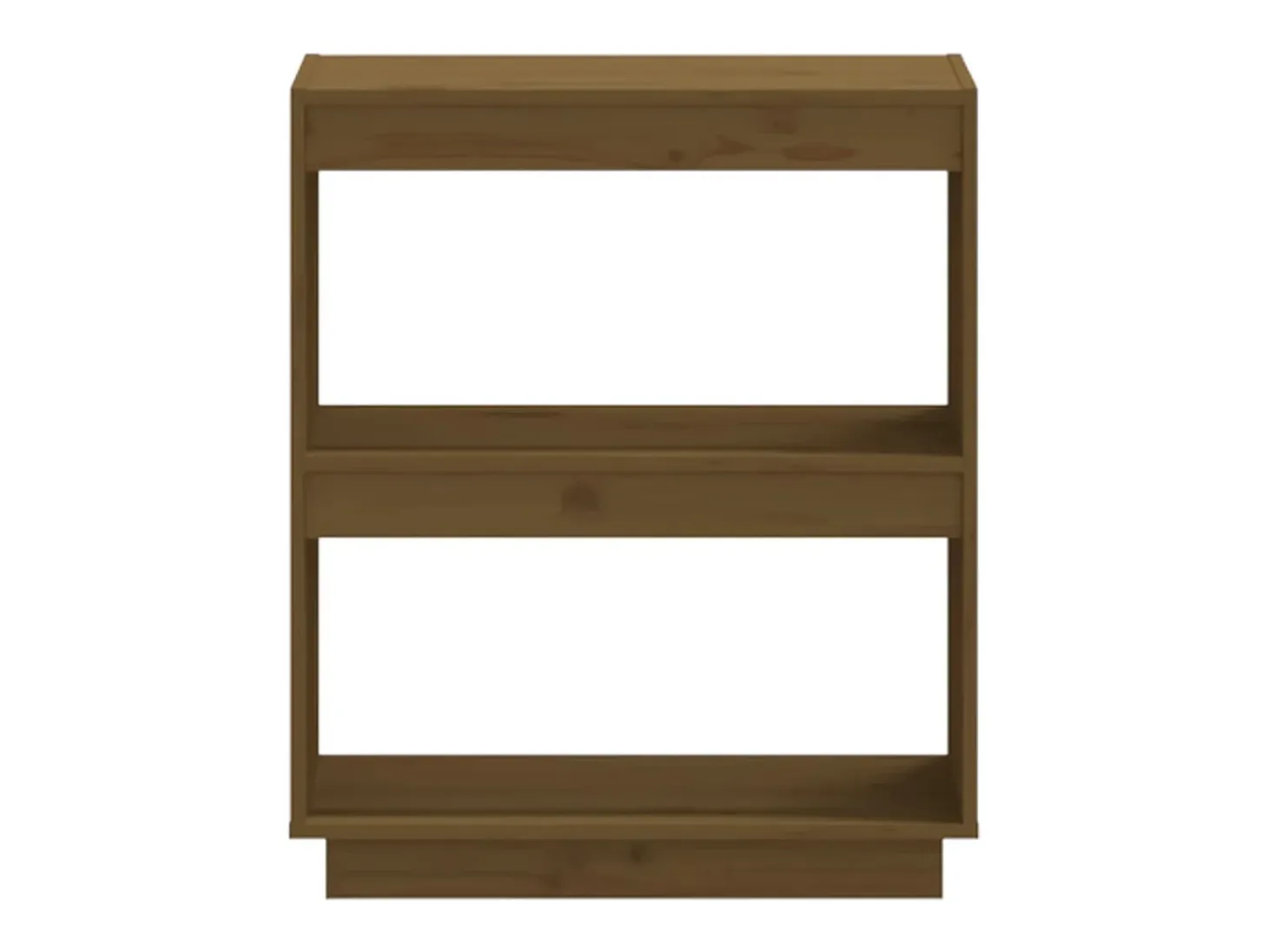 Alisha Estantería madera maciza de pino marrón miel 60x35x71 cm