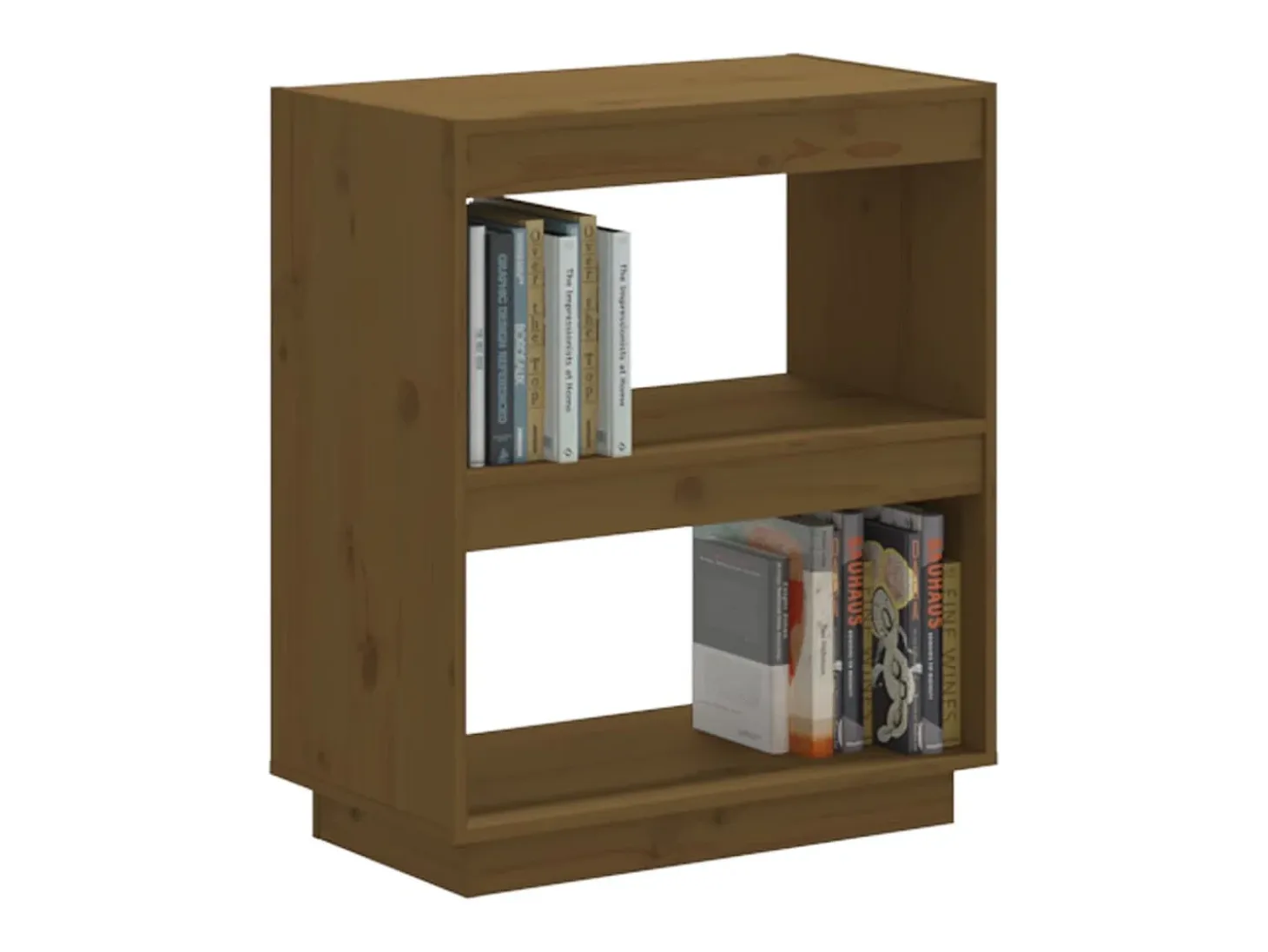 Alisha Estantería madera maciza de pino marrón miel 60x35x71 cm
