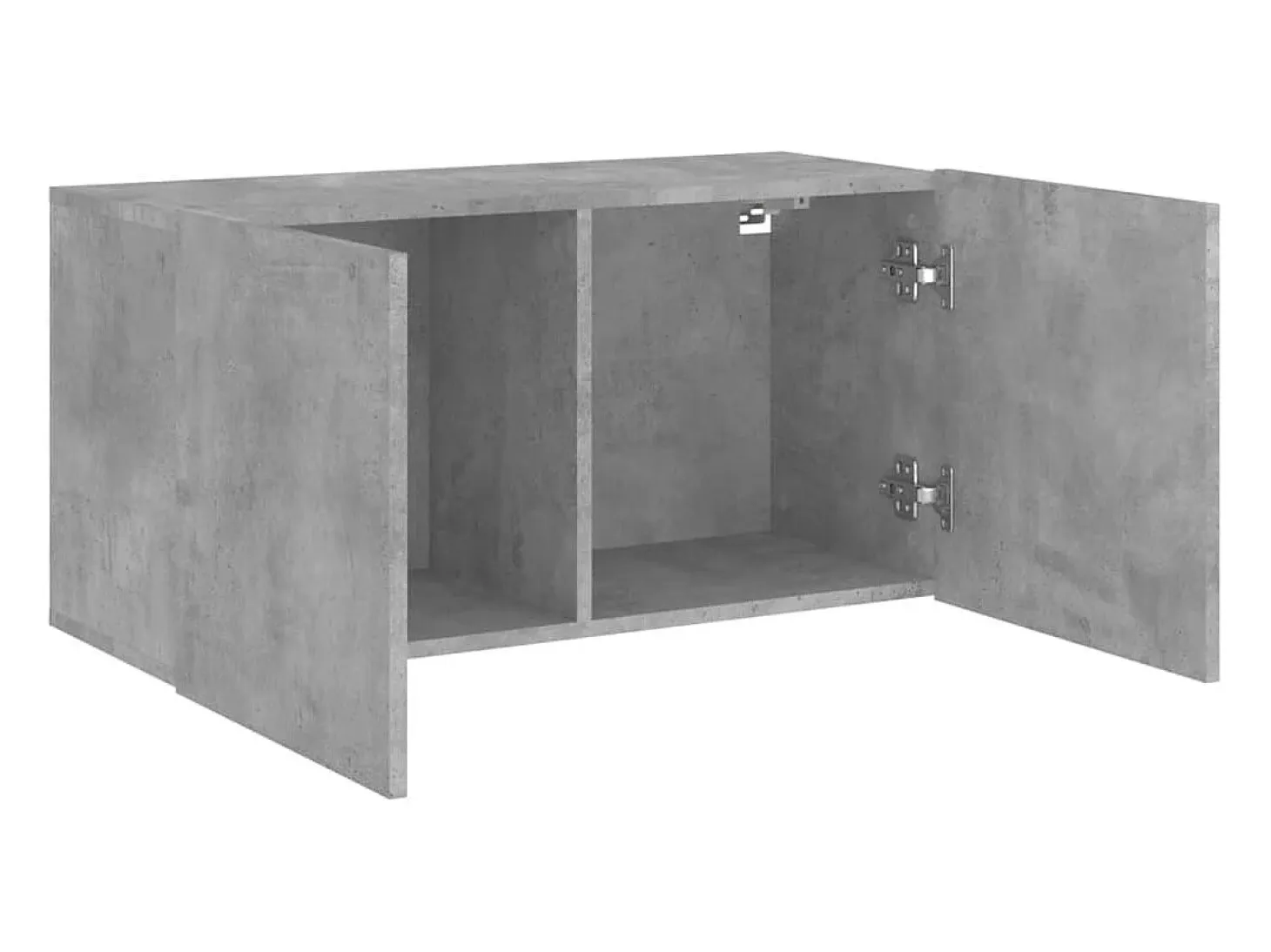 American Canyon Mueble para TV de pared gris hormigón 80x30x41 cm