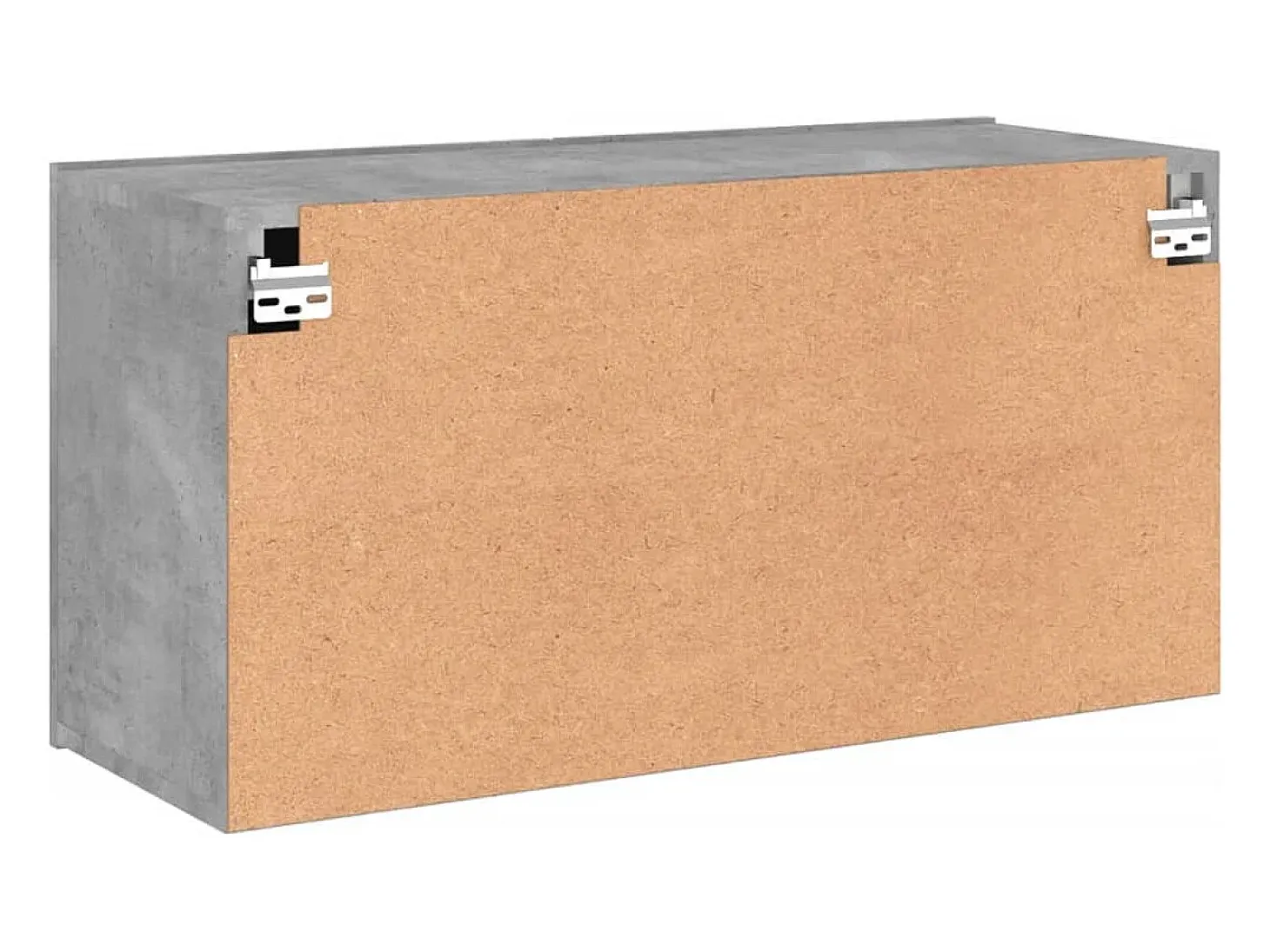 American Canyon Mueble para TV de pared gris hormigón 80x30x41 cm