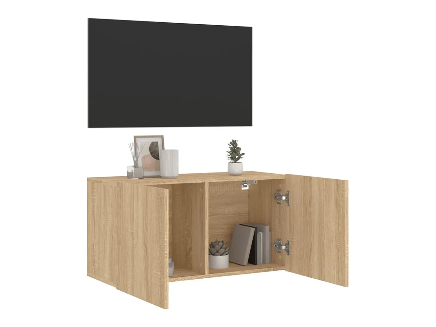 American Canyon Mueble para TV de pared roble Sonoma 80x30x41 cm