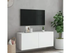 American Canyon Mueble para TV de pared blanco 100x30x41 cm