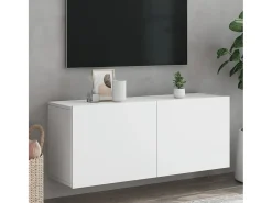American Canyon Mueble para TV de pared blanco 100x30x41 cm