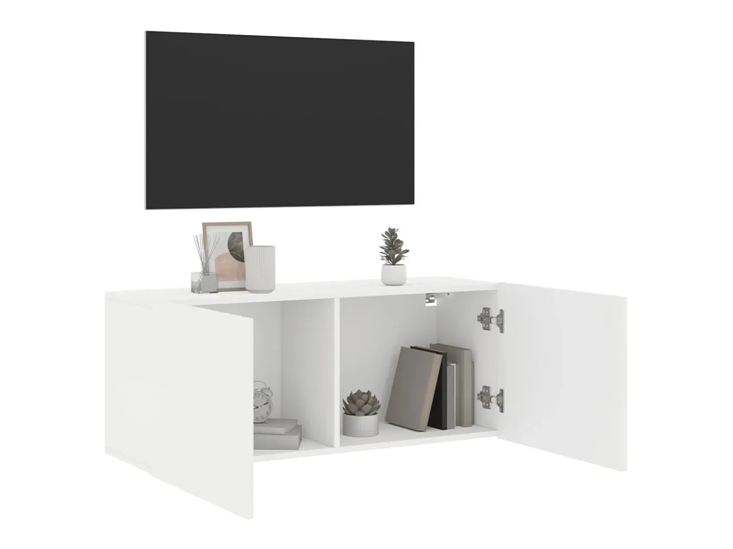 American Canyon Mueble para TV de pared blanco 100x30x41 cm