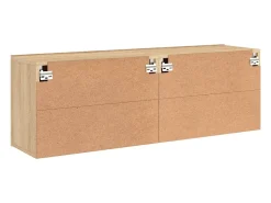 American Canyon Muebles para TV de pared 2 unidades roble Sonoma 60x30x41 cm