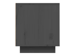 Anne-Suzanne Mueble de TV madera maciza de pino gris 80x35x40,5 cm