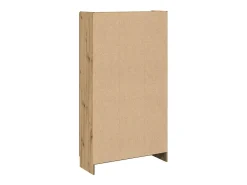Aparador alto en madera de roble labrada artesanalmente 82,5x30,5x150 cm