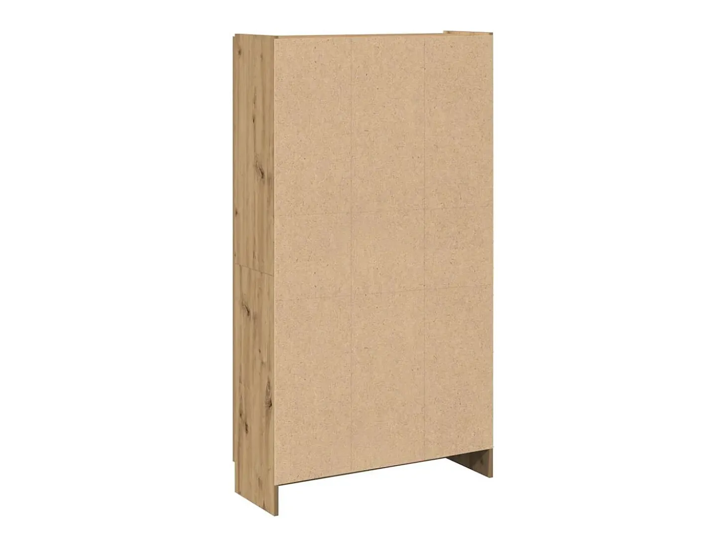 Aparador alto en madera de roble labrada artesanalmente 82,5x30,5x150 cm