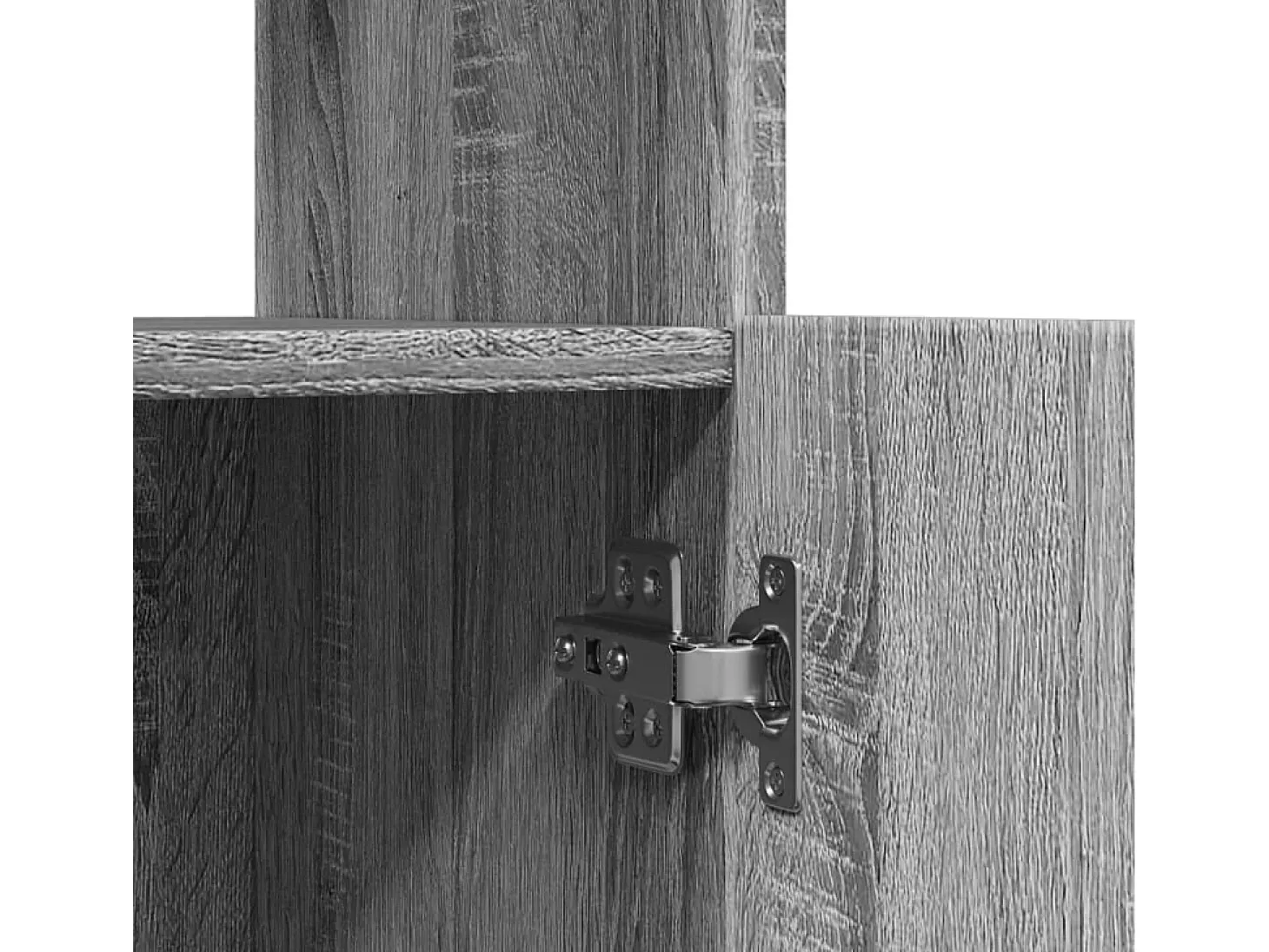 Aparador alto madera de ingeniería gris Sonoma 63x33x180 cm