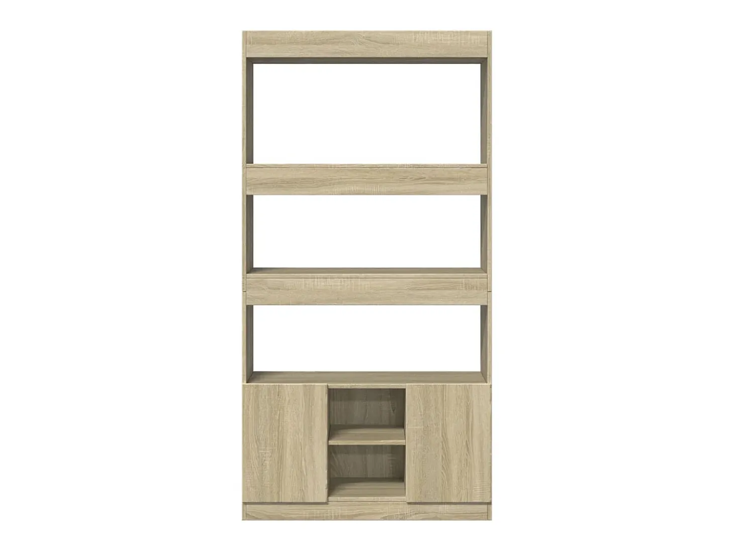 Aparador alto madera de ingeniería roble Sonoma 92x33x180 cm