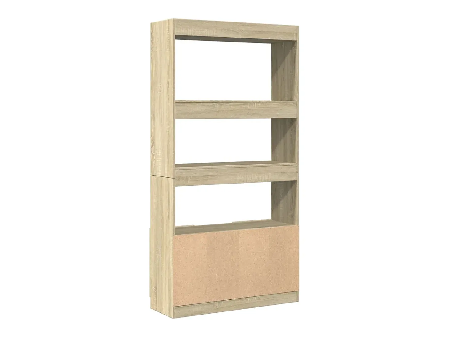 Aparador alto madera de ingeniería roble Sonoma 92x33x180 cm