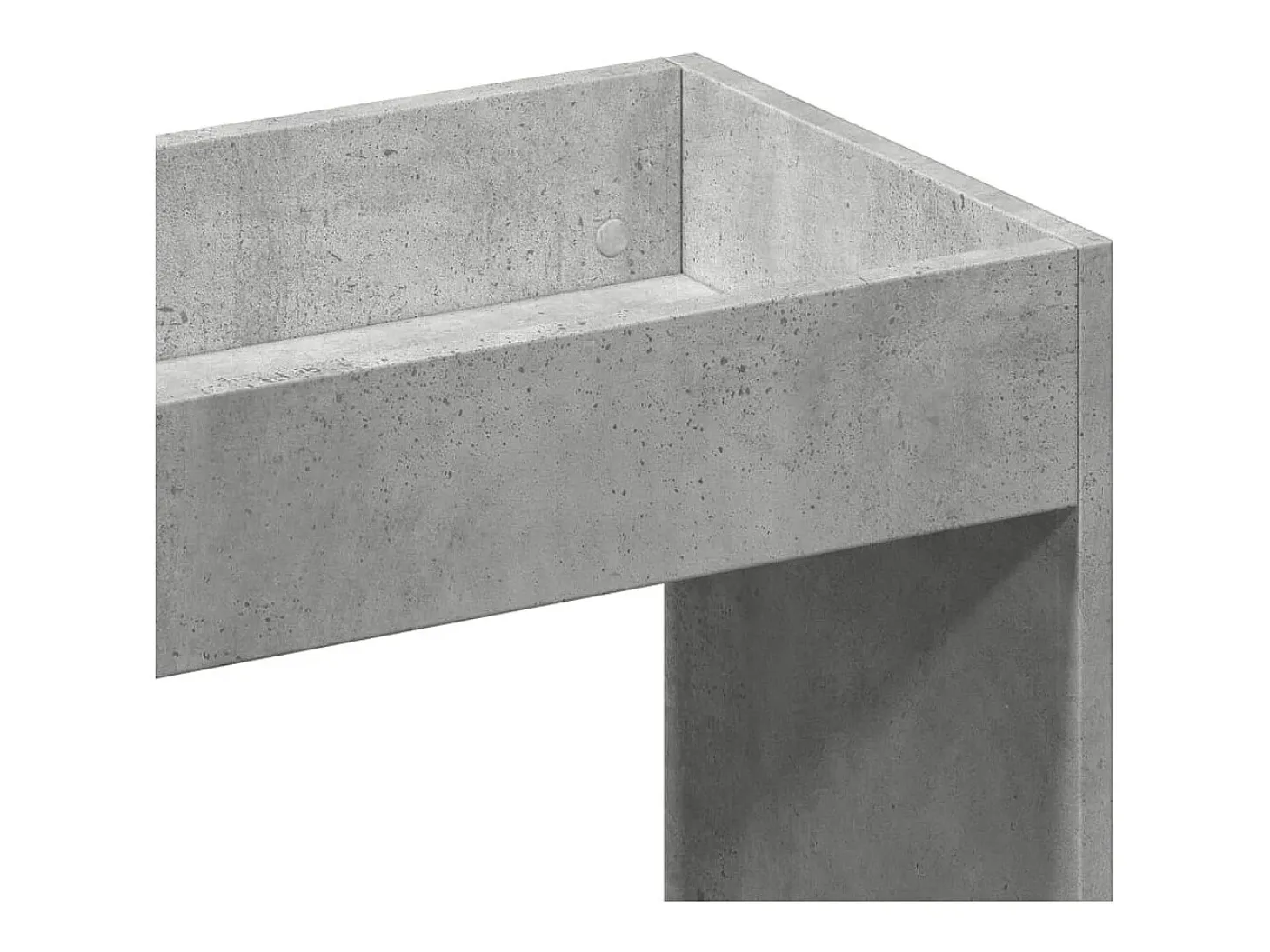 Aparador alto madera de ingeniería gris hormigón 92x33x180 cm