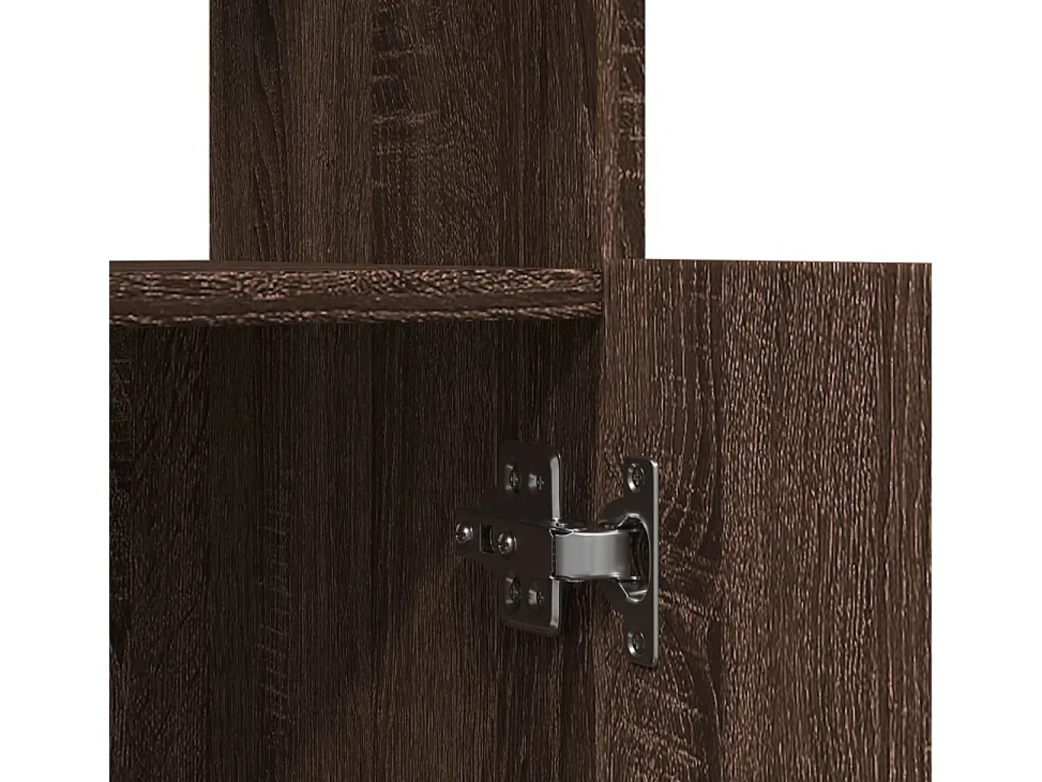 Aparador alto madera de ingeniería roble marrón 92x33x140 cm