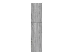 Aparador alto madera de ingeniería gris Sonoma 92x33x140 cm