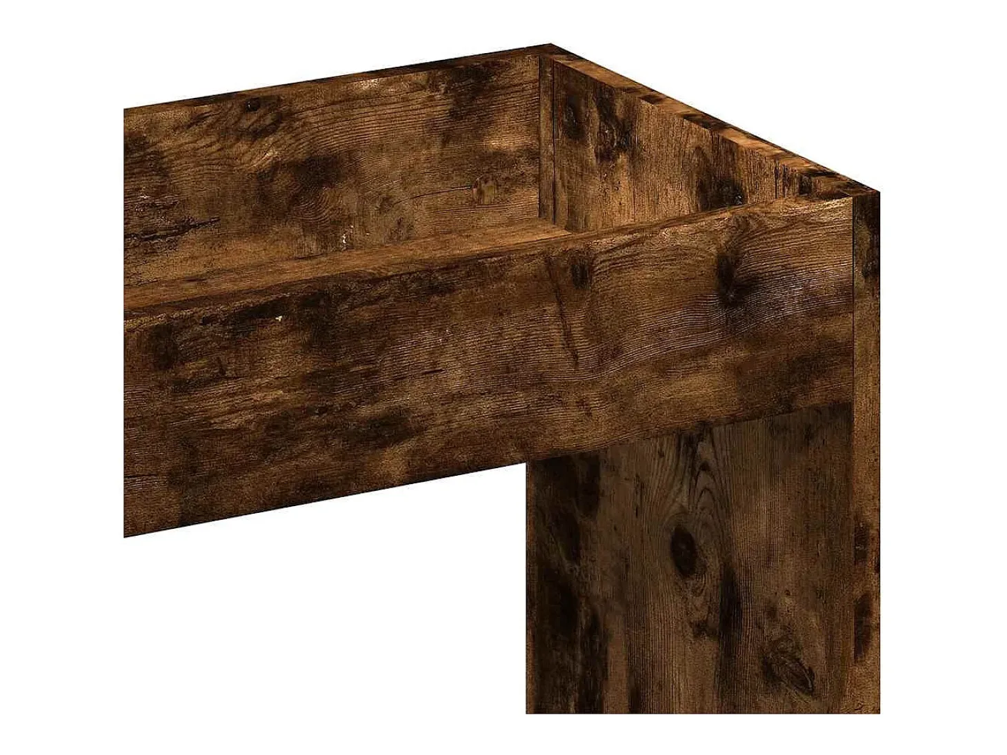 Aparador alto madera de ingeniería roble ahumado 92x33x140 cm