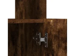 Aparador alto madera de ingeniería roble ahumado 92x33x140 cm