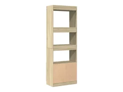 Aparador alto madera de ingeniería roble Sonoma 63x33x180 cm