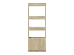Aparador alto madera de ingeniería roble Sonoma 63x33x180 cm