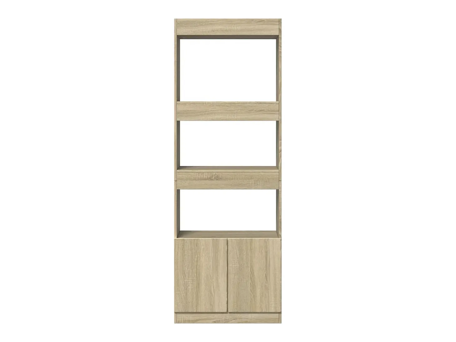 Aparador alto madera de ingeniería roble Sonoma 63x33x180 cm