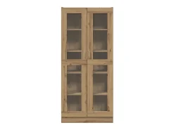 Aparador alto madera ingeniería roble artisan 82,5x30,5x185 cm