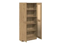 Aparador alto madera ingeniería roble artisan 82,5x30,5x185 cm