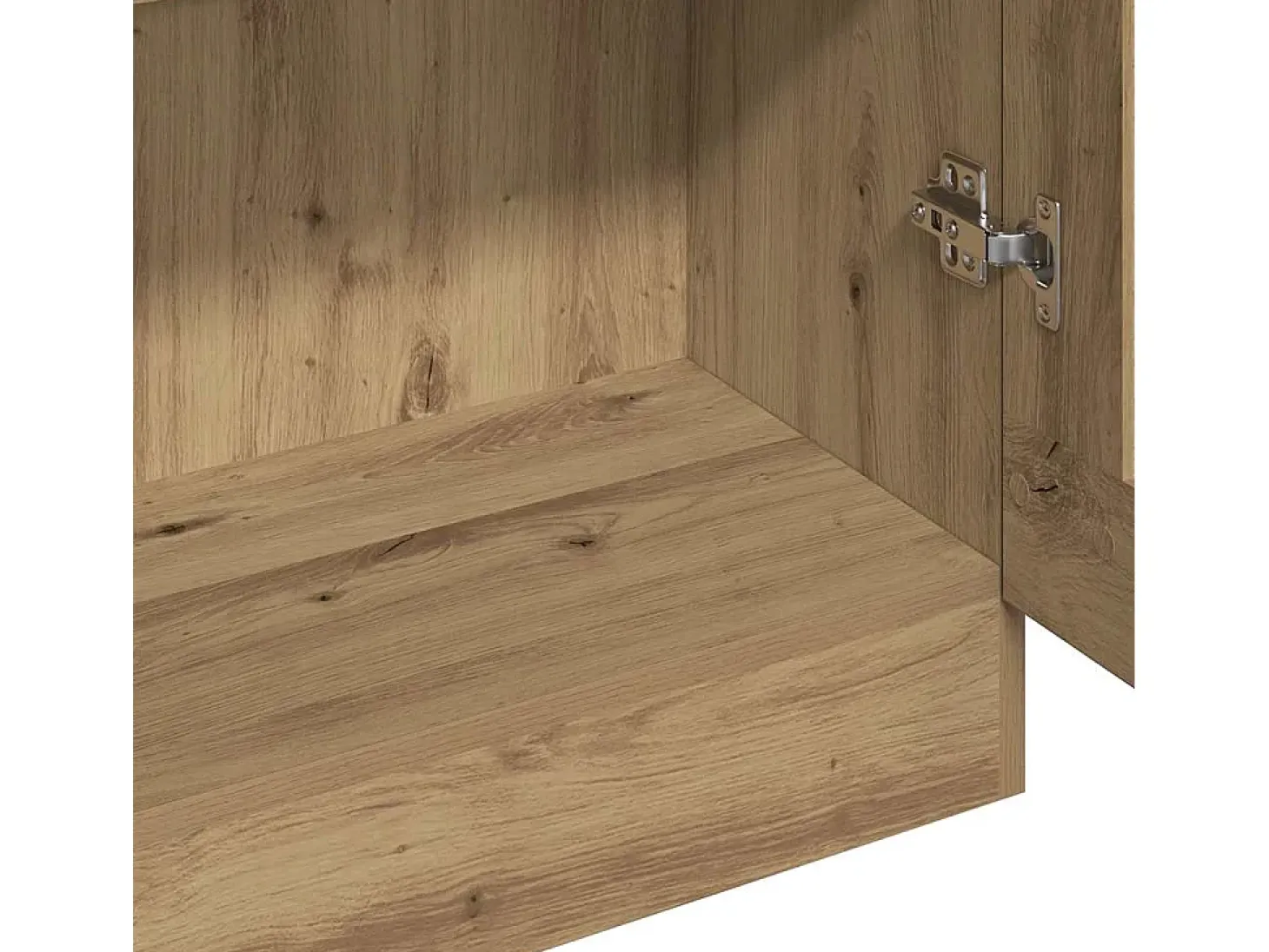 Aparador alto madera ingeniería roble artisan 82,5x30,5x185 cm