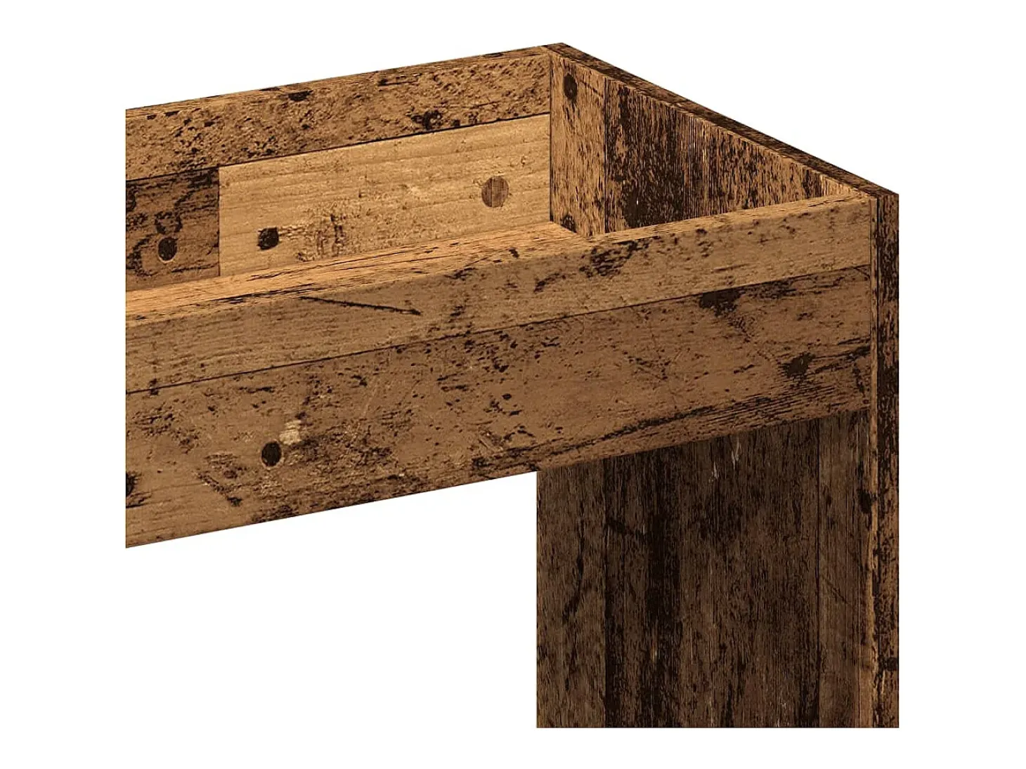Aparador alto madera ingeniería madera envejecida 92x33x140 cm