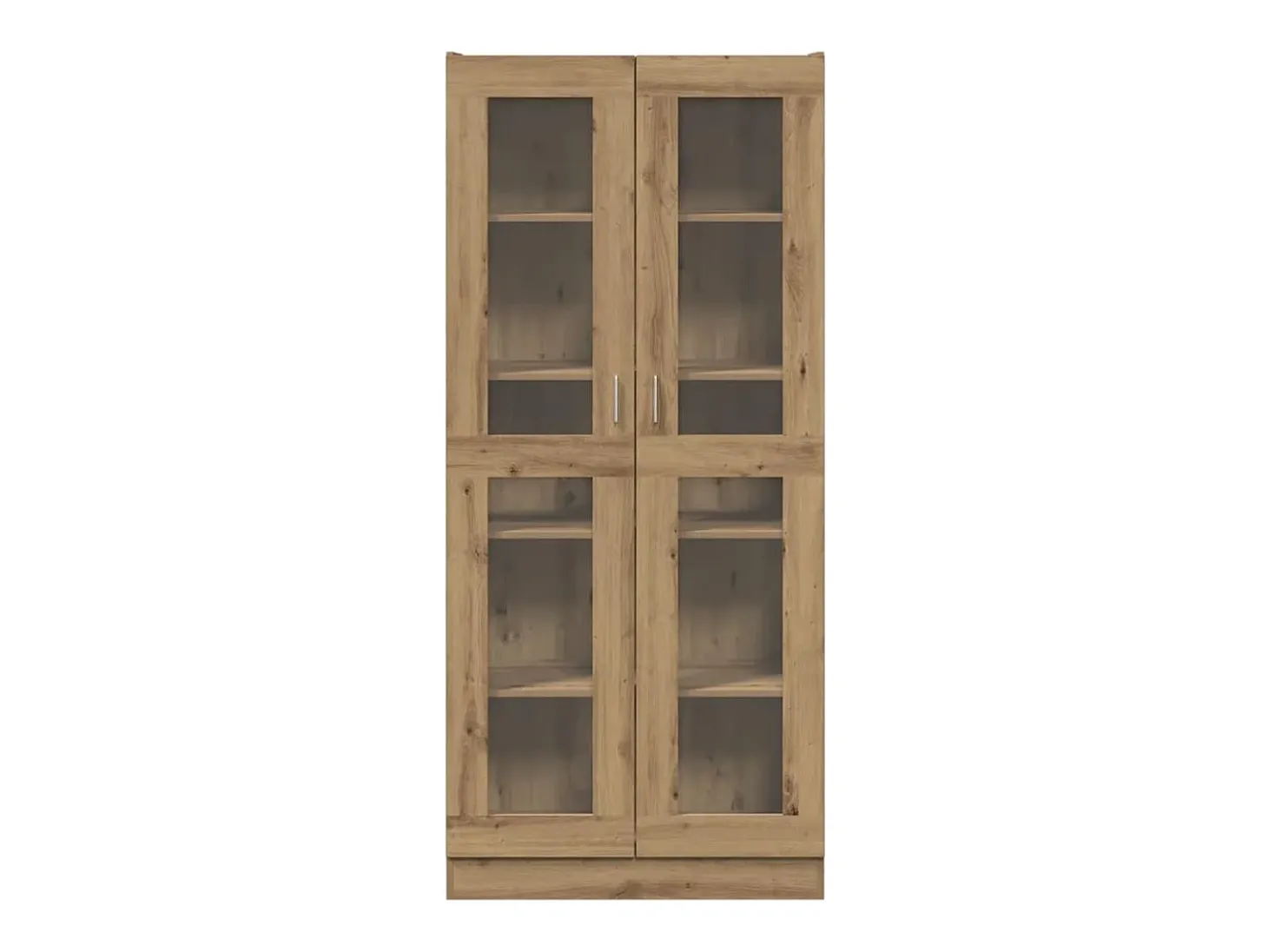 Aparador alto roble craft 82,5x30,5x185 cm madera de ingeniería