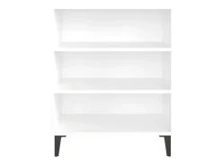 Aparador de madera contrachapada blanco 57x35x70 cm