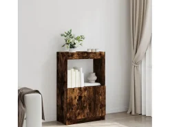 Aparador de madera de ingeniería roble ahumado 63x33x100 c