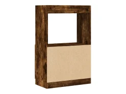 Aparador de madera de ingeniería roble ahumado 63x33x100 c