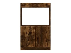 Aparador de madera de ingeniería roble ahumado 63x33x100 c