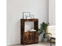 Aparador de madera de ingeniería roble ahumado 63x33x100 c
