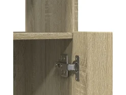 Aparador de madera de ingeniería roble Sonoma 63x33x140 cm