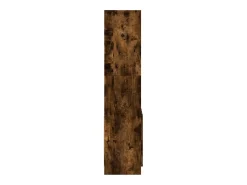 Aparador de madera de ingeniería roble ahumado 63x33x140 cm