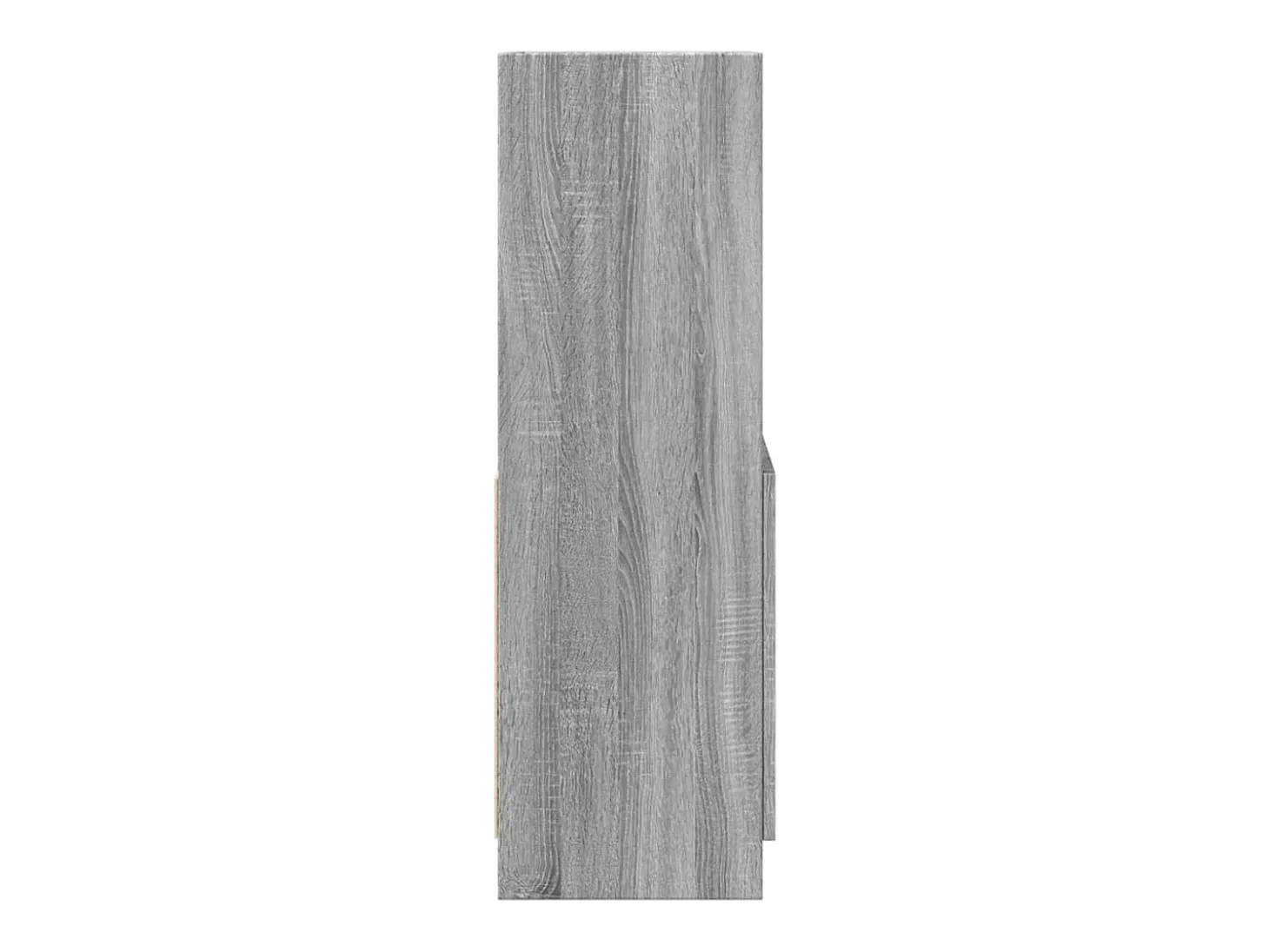 Aparador de madera de ingeniería gris Sonoma 63x33x100 cm