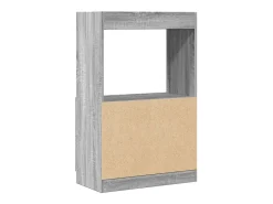 Aparador de madera de ingeniería gris Sonoma 63x33x100 cm