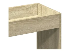 Aparador de madera de ingeniería roble Sonoma 63x33x140 cm