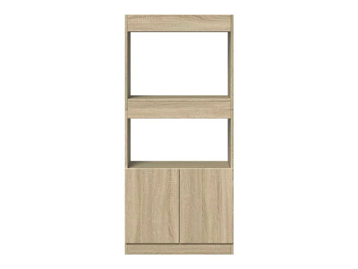 Aparador de madera de ingeniería roble Sonoma 63x33x140 cm