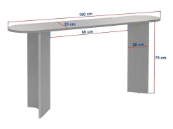 Aparador de Roble – 150 cm x 75 cm x 35 cm – Roble – Tablero de Partículas