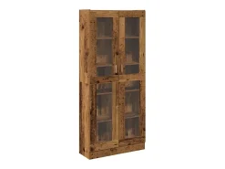 Aparador madera ingeniería madera envejecida 82,5x30,5x185 cm