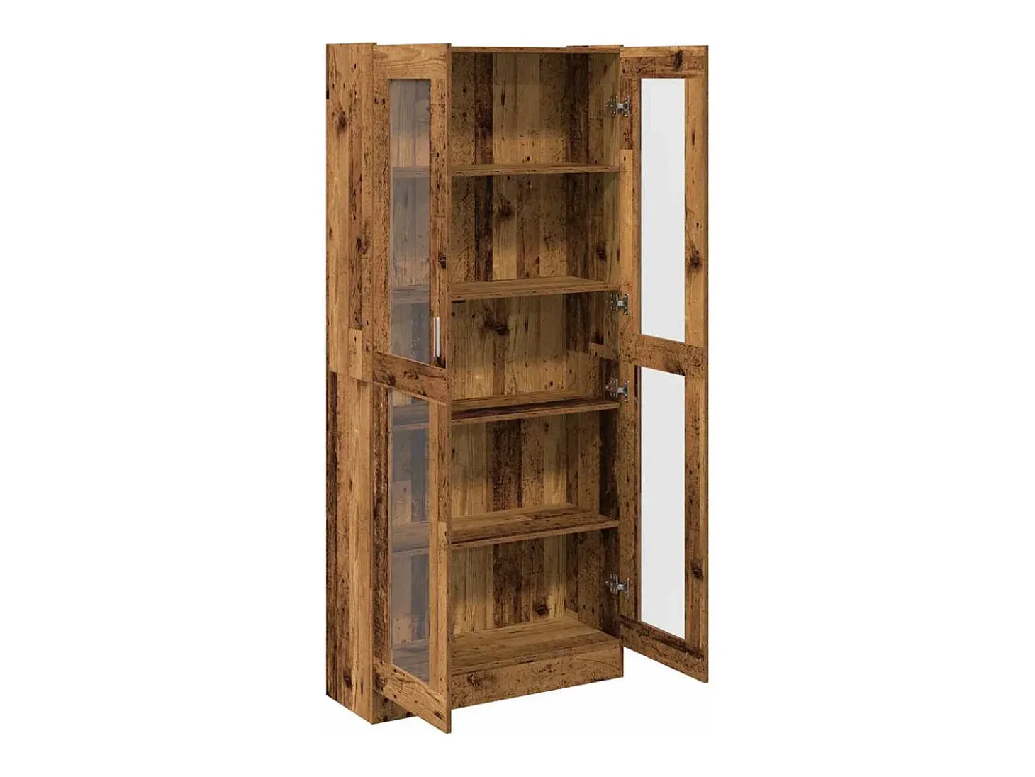 Aparador madera ingeniería madera envejecida 82,5x30,5x185 cm